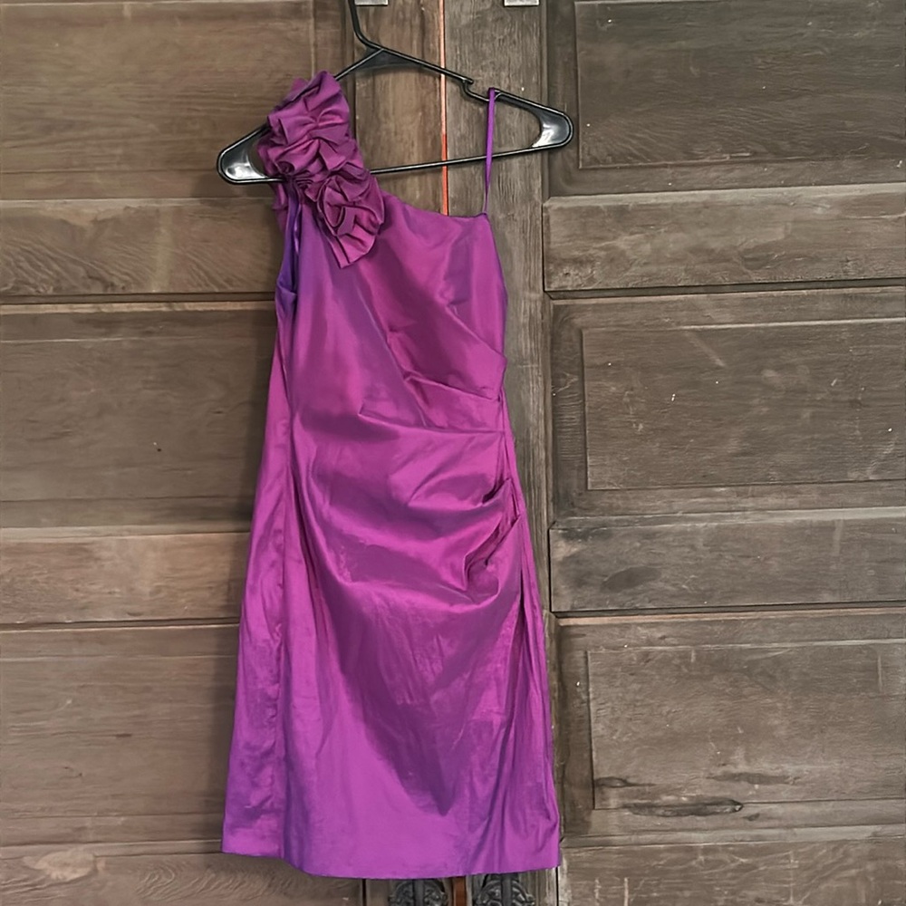 hailey Logan by Adrianna Papell juniors cocktail dress purple Size Small 3-4